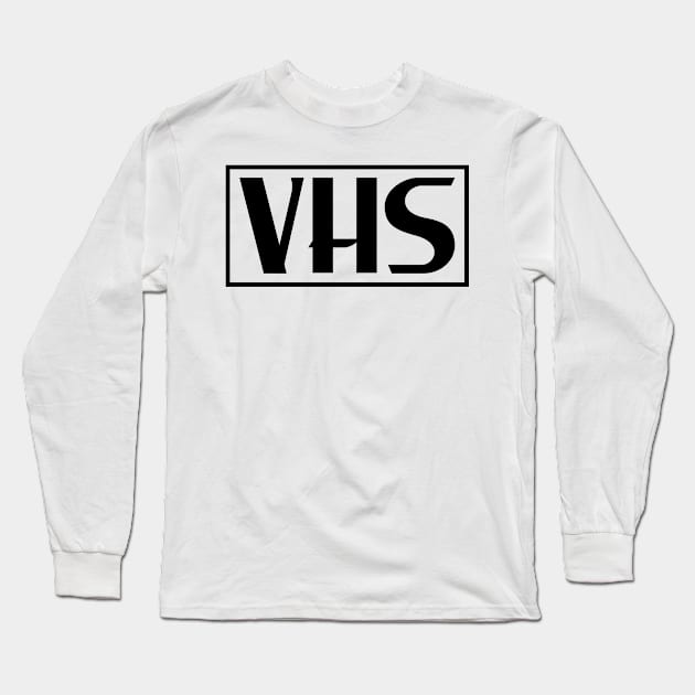 VHS or DIE! Long Sleeve T-Shirt by The Basement Podcast